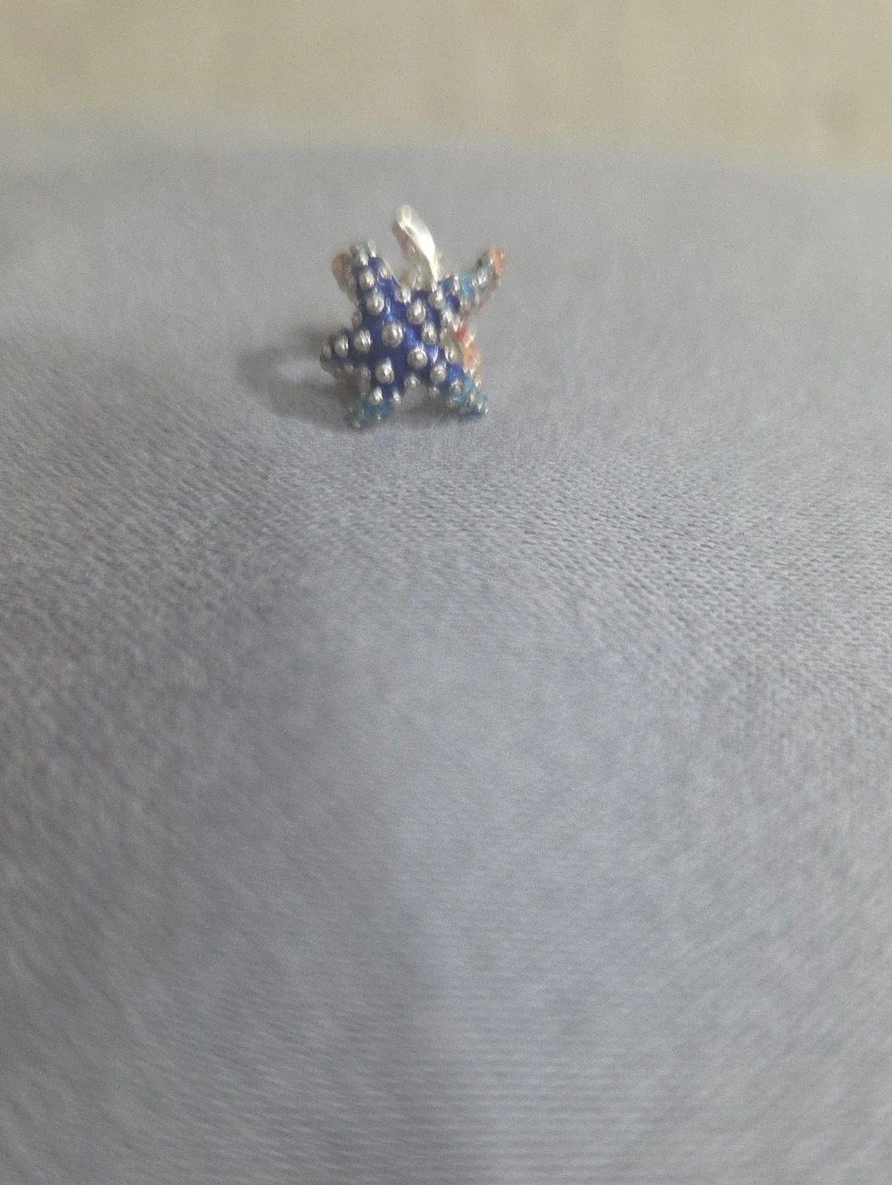 Pandora Colorful Starfish Mini Charm Blue & Red